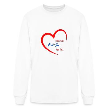 i have heart but' im heartless - Men's Long Sleeve T-Shirt - white - Front