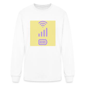 full signal - Men's Long Sleeve T-Shirt - white - Front