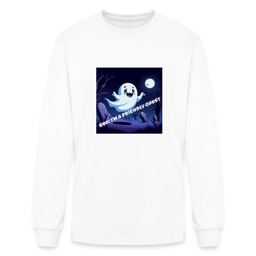 Boo I m a Friendly Ghost - Men's Long Sleeve T-Shirt