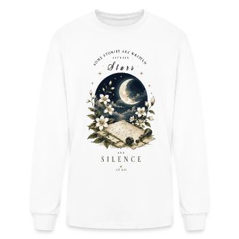 Some Stories Are Written in Silence - Men's Long Sleeve T-Shirt - white - Front