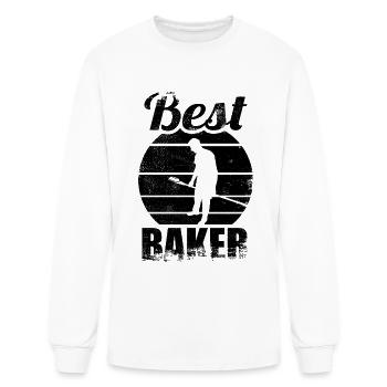 Baker - Men's Long Sleeve T-Shirt - white - Front