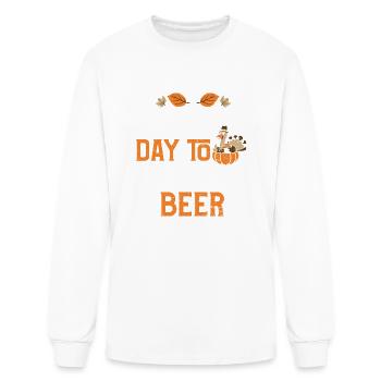 It's A Bad Day To Be A Beer - Men's Long Sleeve T-Shirt - white - Front