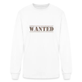 Wanted - Men's Long Sleeve T-Shirt - white - Front