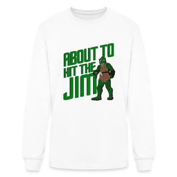 Hit The Jim - Men's Long Sleeve T-Shirt - white - Front