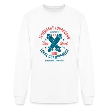 Longboard Community - Men's Long Sleeve T-Shirt - white - Front