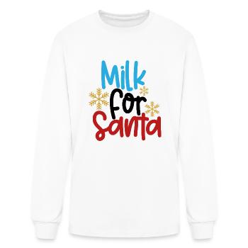 Milk For Santa - Men's Long Sleeve T-Shirt - white - Front