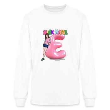 Nick Name E - Men's Long Sleeve T-Shirt - white - Front