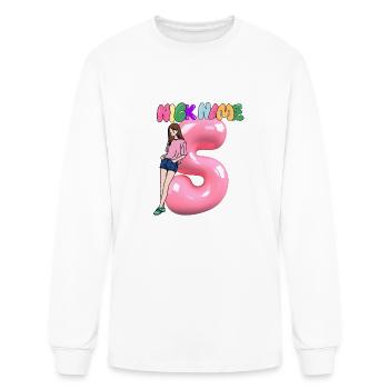 Nick Name S - Men's Long Sleeve T-Shirt - white - Front