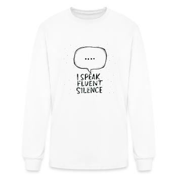 Fluent Silence - Men's Long Sleeve T-Shirt - white - Front