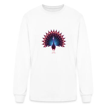 Radiant Peacock - Men's Long Sleeve T-Shirt - white - Front
