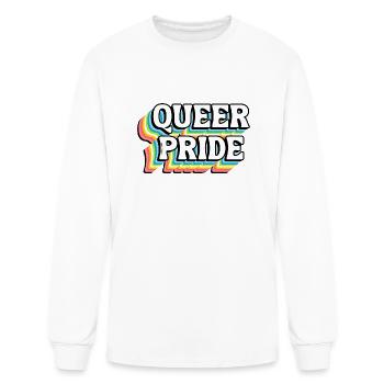 Queer Pride | PRIDE - Men's Long Sleeve T-Shirt - white - Front
