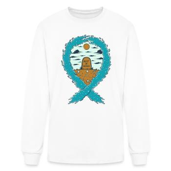 REST IN BEACH - Men's Long Sleeve T-Shirt - white - Front