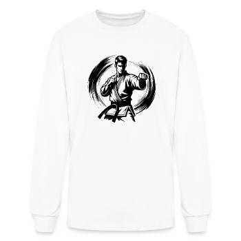 Asian Martial Arts Self-defense Karate - Men's Long Sleeve T-Shirt - white - Front