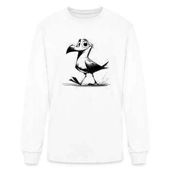 Funny Bird With An Eye For Nonsense - Men's Long Sleeve T-Shirt - white - Front