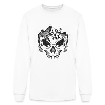 Double Rider (front and back) - Men's Long Sleeve T-Shirt - white - Front