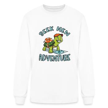 Adventure Turtle - Men's Long Sleeve T-Shirt - white - Front