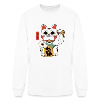 Lucky Strong - Men's Long Sleeve T-Shirt - white - Front