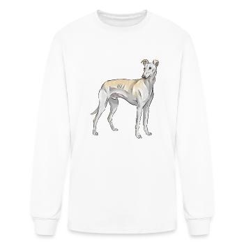 Spanish Galgo Dog Spanish Greyhound - Men's Long Sleeve T-Shirt - white - Front
