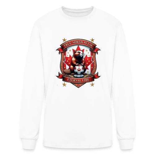 Canada Beaver Crest T-Shirt, Pride Badge Gift - Men's Long Sleeve T-Shirt