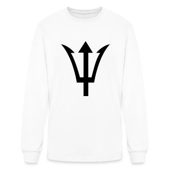 trident - Men's Long Sleeve T-Shirt - white - Front