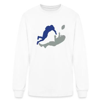 Football tackle - Men's Long Sleeve T-Shirt - white - Front