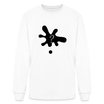 question mark - Men's Long Sleeve T-Shirt - white - Front