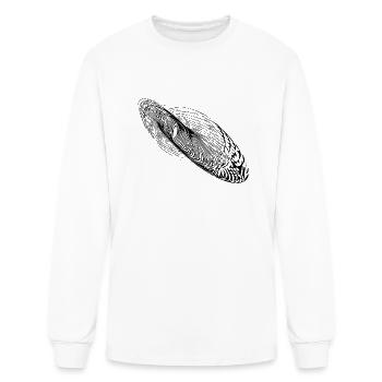 Abstract Vibration Shape Ellipse - Men's Long Sleeve T-Shirt - white - Front