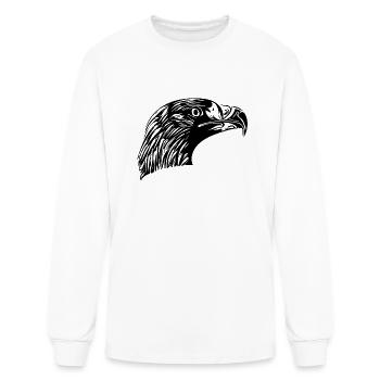 Eagle Portrait For Bird Watchers - Men's Long Sleeve T-Shirt - white - Front