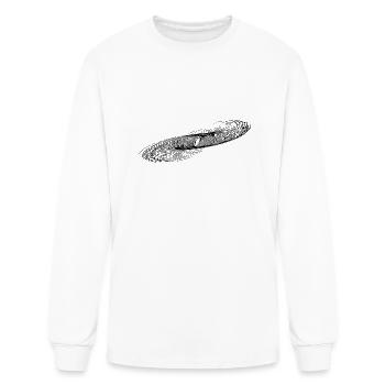 Geometric Circle Ellipses Lines - Men's Long Sleeve T-Shirt - white - Front