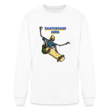 Skateboard king, Skateboard, Skateboard sport - Men's Long Sleeve T-Shirt - white - Front