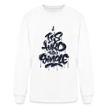 Simplicity with a Twist - Men's Long Sleeve T-Shirt - white - Front