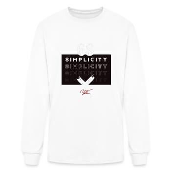 Simplicity - Men's Long Sleeve T-Shirt - white - Front