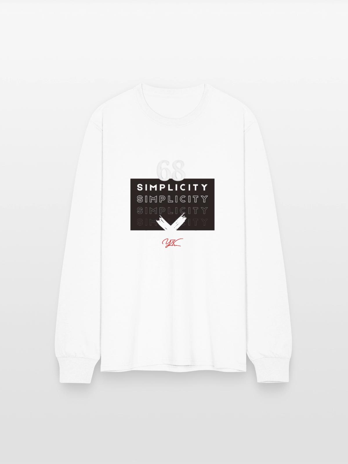 Simplicity - Men's Long Sleeve T-Shirt - white - Front