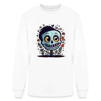 Clipart squelette - T-shirt à manches longues Homme - blanc - Devant