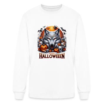 happy halloween - Men's Long Sleeve T-Shirt - white - Front