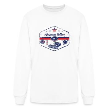 American Culture - Men's Long Sleeve T-Shirt - white - Front