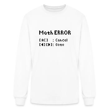 Math ERROR - Men's Long Sleeve T-Shirt - white - Front