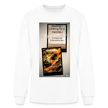 Mashup d’affiches de protestation enflammées - T-shirt à manches longues Homme - blanc - Devant