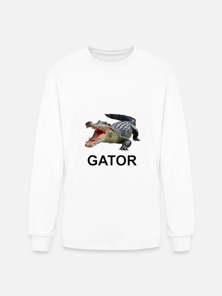 Gator shirt - Men's Long Sleeve T-Shirt - white