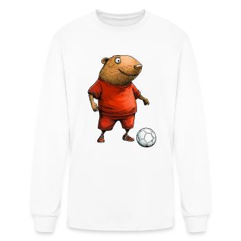 Soccer moles - Men's Long Sleeve T-Shirt - white - Front
