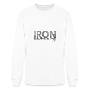 Iron Sharpens Iron - Men's Long Sleeve T-Shirt - white - Front