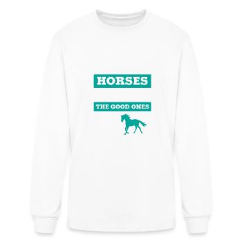 Equestrians With A Painted Horse - Men's Long Sleeve T-Shirt - white - Front