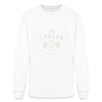 London Great Britain Vintage Crown - Men's Long Sleeve T-Shirt - white - Front