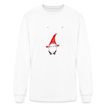God Jul Scandinavian Merry Christmas Gnome - Men's Long Sleeve T-Shirt - white - Front