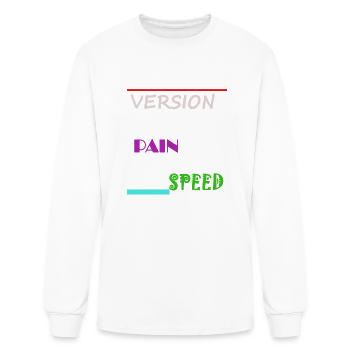 Version Pain Speed - Men's Long Sleeve T-Shirt - white - Front