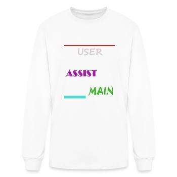 User Assist Main - Men's Long Sleeve T-Shirt - white - Front
