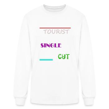 TOURIST SINGLE CUT - Men's Long Sleeve T-Shirt - white - Front