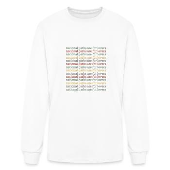 National Parks Are For Lovers - Men's Long Sleeve T-Shirt - white - Front