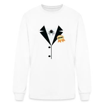 Mayor Tuxedo Costume Spider Web - Men's Long Sleeve T-Shirt - white - Front