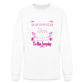 My Son Forever My Angel Sympathy In Loving Memory - Men's Long Sleeve T-Shirt - white - Front